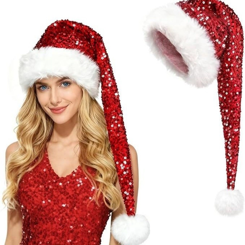 Suprimentos para cosplay, chap - Santa Hat Plush avaliação e preço
