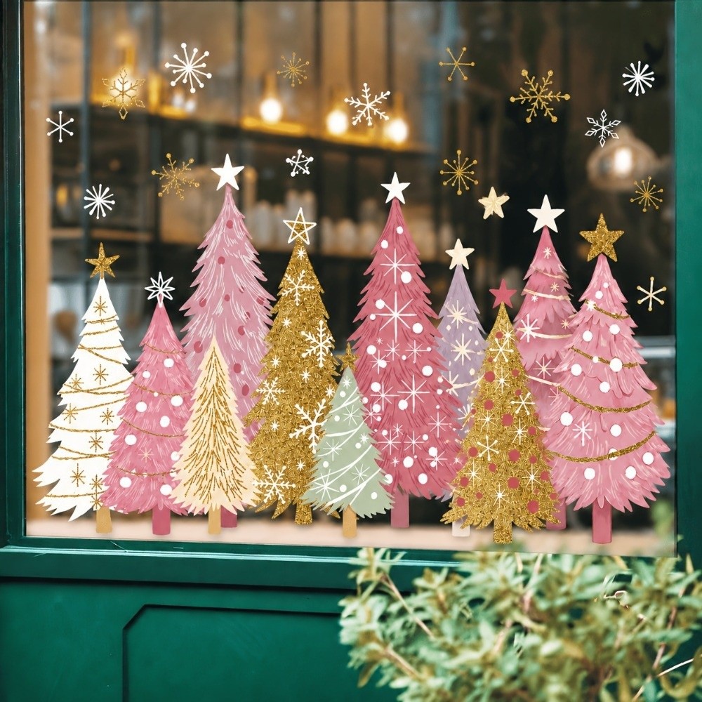 Adesivos Estáticos de Natal pa - Snowflake Window Decal avaliação e preço