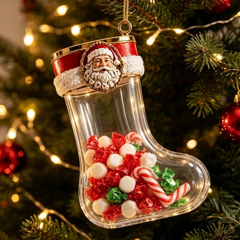 Enfeite meia preenchível com e - Christmas Stocking Hanging avaliação e preço