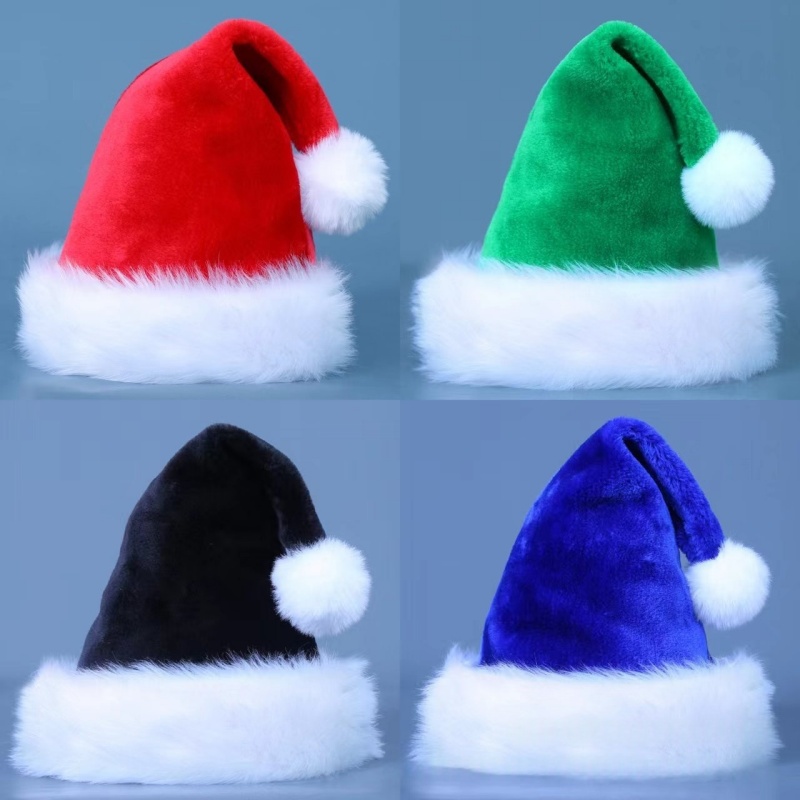 1pc Chapéu de Papai Noel de Pe - Santa Hat Plush avaliação e preço